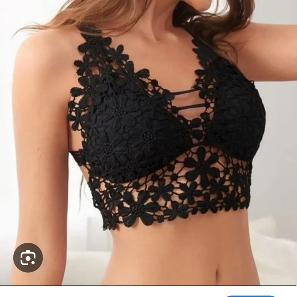 SHEIN Black Lace Bralette